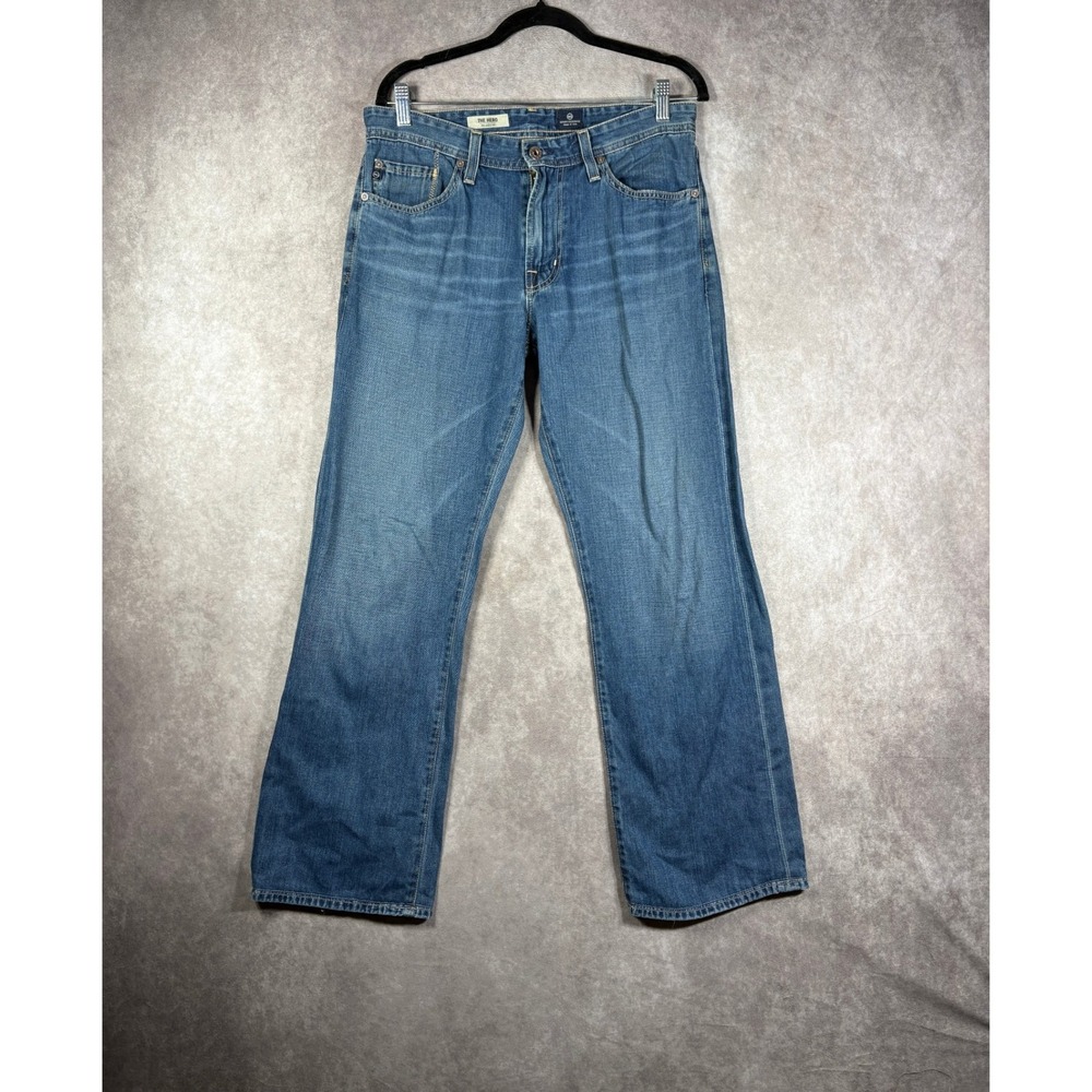 AG Adriano Goldschmied Jeans Mens 31x34 Blue The Hero Relaxed Fit Straight Leg
